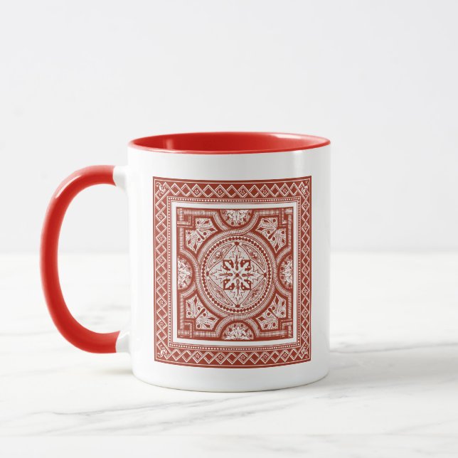 Mug Cinnabar Woodblock IV (Gauche)