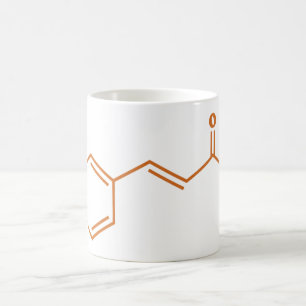 Mug Cinnamon Cinnamaldéhyde Formule chimique moléculai