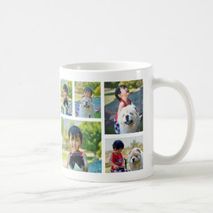 Mug Cinq café personnalisé du collage 2-Sided de pho