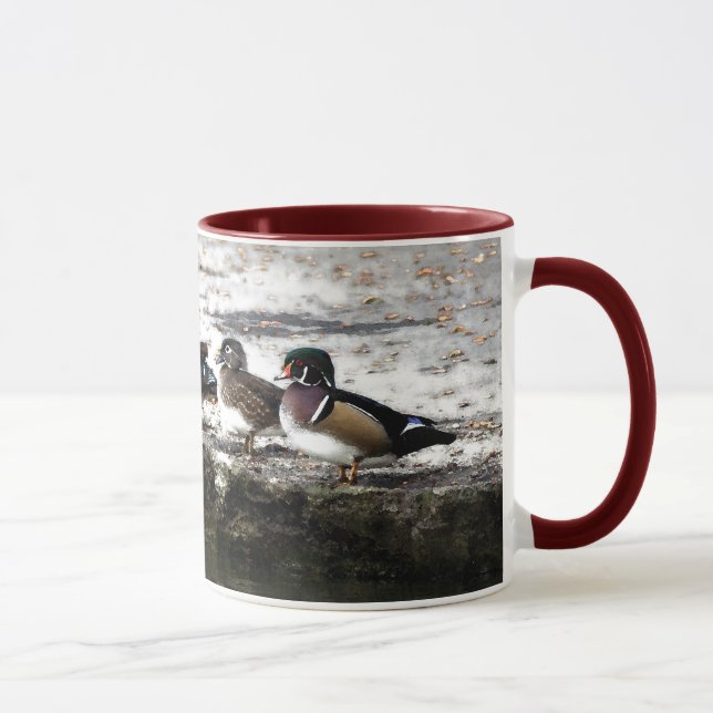 Mug Cinq canards en bois (Droite)