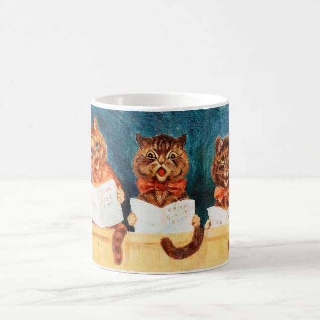 Mug Cinq chats chanteurs, Louis Wain (Centre)