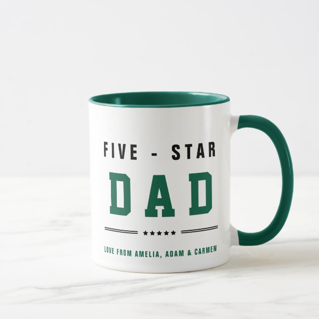 Mug CINQ ÉTOILES AVEC Noms Customisés (Droite)