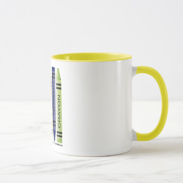 Mug Cinq gros crayons (Droite)