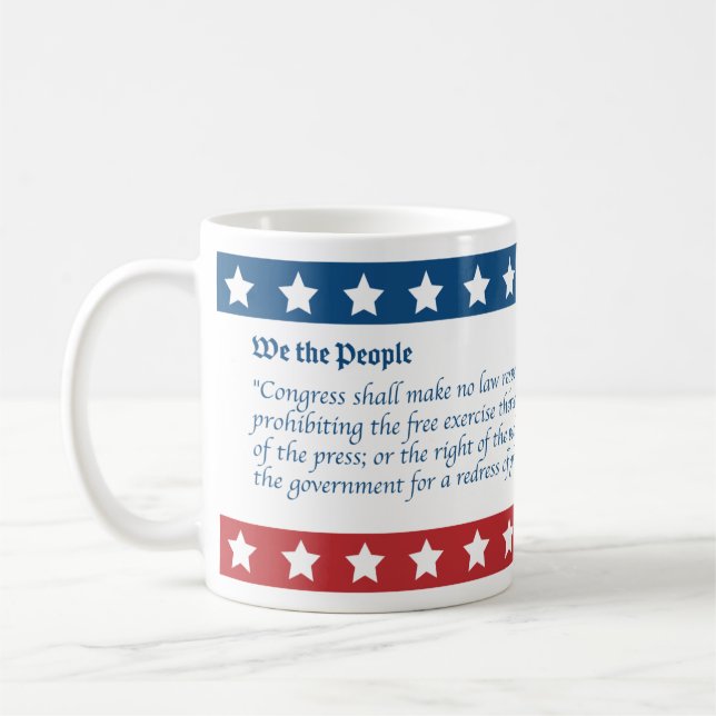 Mug Cinq libertés du premier amendement (Gauche)