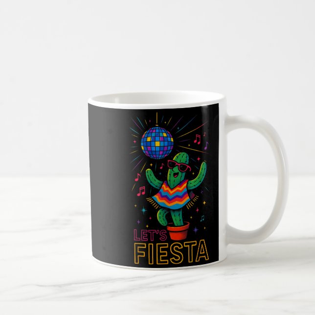 Mug Cinq mai fête mexicaine cactus drôle let'sCinco (Droite)