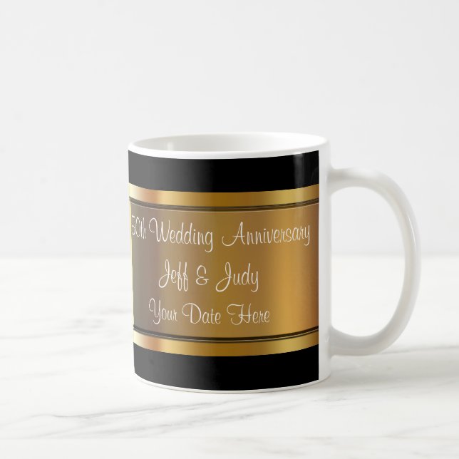 Mug cinquantième Anniversaire de mariage (Droite)