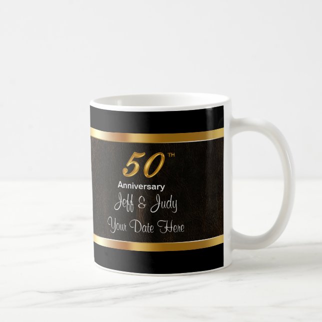 Mug cinquantième Anniversaire de mariage (Droite)