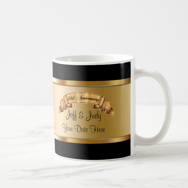 Mug cinquantième Anniversaire de mariage (Droite)
