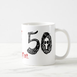 Mug cinquantième Cadeau de bâillon d'anniversaire