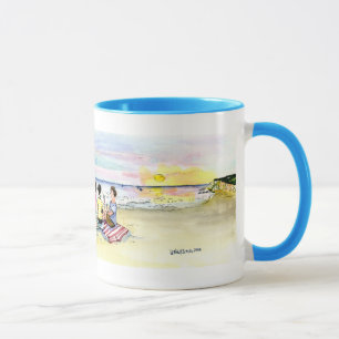 Mug cinquantième partie de plage