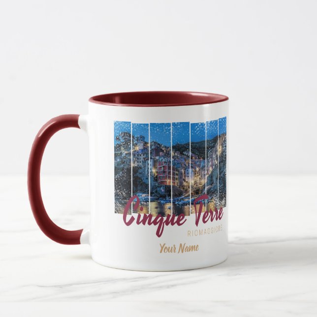 Mug Cinque Terre Riomaggiore Souvenir vintage italien (Gauche)