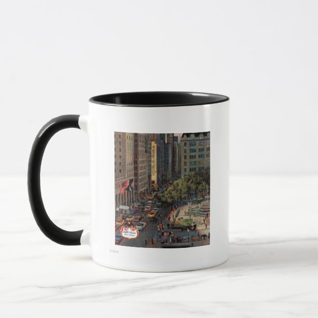 Mug Cinquième avenue par John Falter (Gauche)