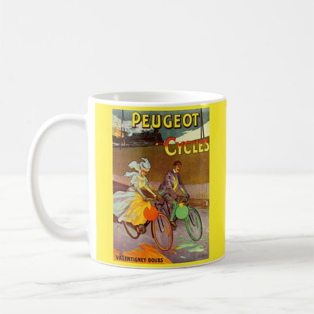 Mug circa 1900 Peugeot bicyclettes et (Gauche)