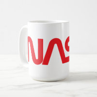 Mug Circa Iconique de la NASA (blanc fusées)