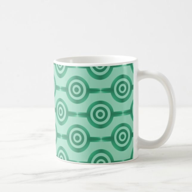 Mug Circles tendance, Seafoam Green (Droite)