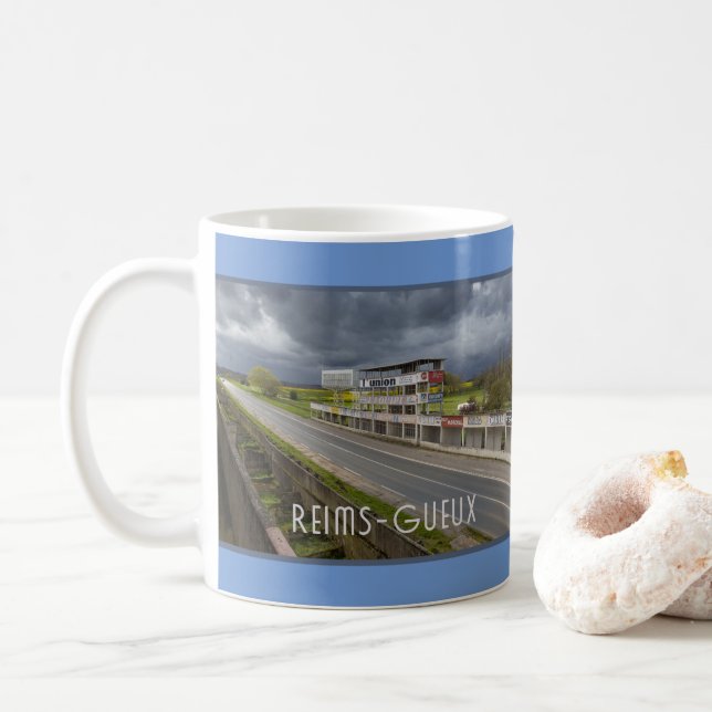 Mug Circuit automobile de Reims-Gueux, France (Avec donut)