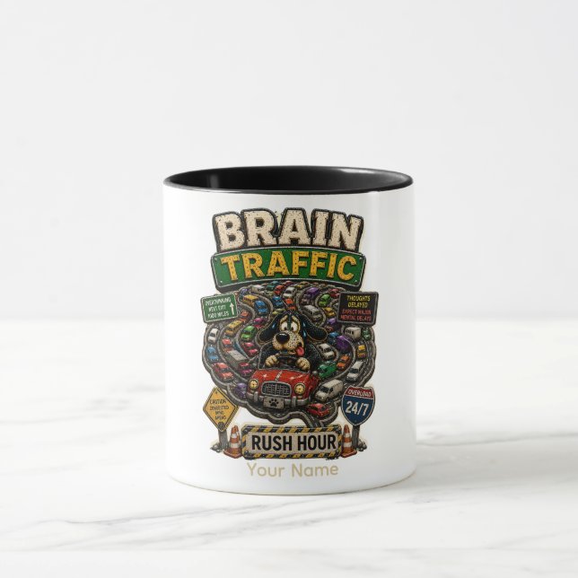 Mug Circulation cérébrale embouteillée Personnalisé Dr (Centre)