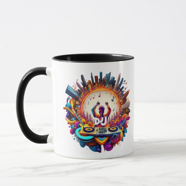 Mug "Circulation musicale Cityscape" (Gauche)