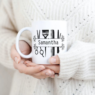 Mug Ciseaux de coiffeur personnalisés pour styliste ca
