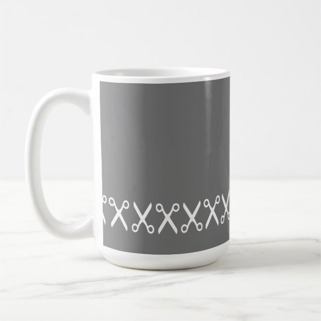 Mug Ciseaux de coupe élégants Coiffeur Tailleur (Gauche)