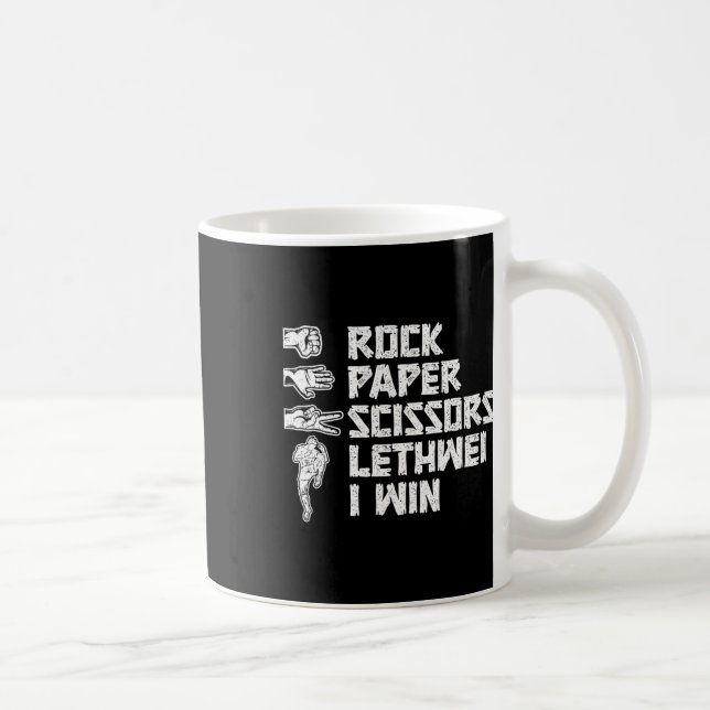 Mug Ciseaux de papier de boxe birmane Lethwei I Win L (Droite)