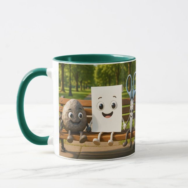 Mug Ciseaux de papier Imaginaire Roche (Gauche)