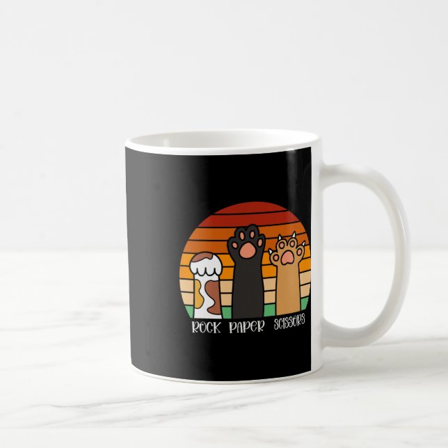 Mug Ciseaux de papier roche jeu Kitten Lover animaux p (Droite)
