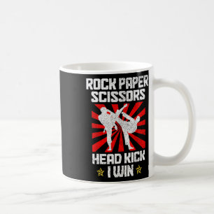 Mug Ciseaux en papier de rock Arts Martiaux Taekwondo