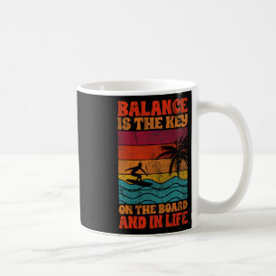 Mug Citateur de surf Lance est la clé sur le tableau