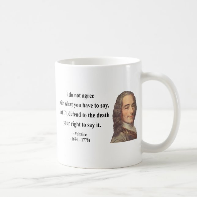 Mug Citation 1B de Voltaire (Droite)