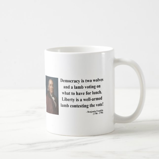 Mug Citation 2b de Ben Franklin (Droite)
