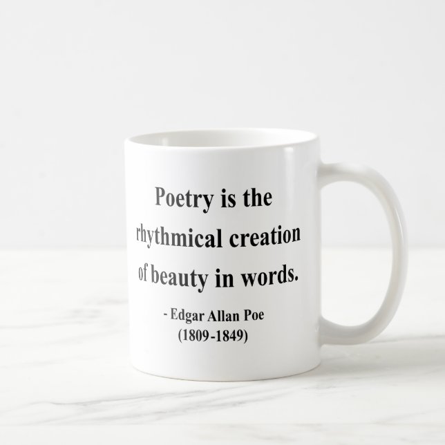 Mug Citation 5a d'Edgar Allen Poe (Droite)