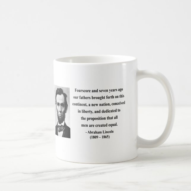 Mug Citation 5b d'Abraham Lincoln (Droite)