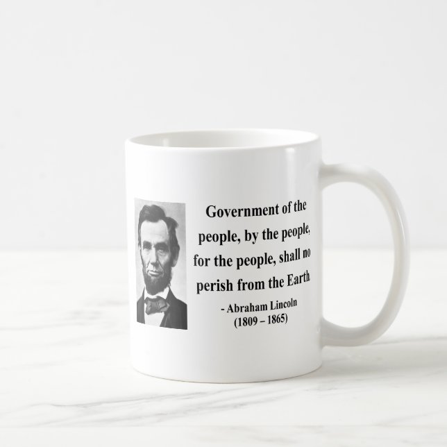 Mug Citation 7b d'Abraham Lincoln (Droite)