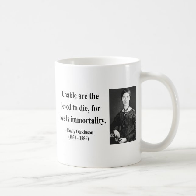 Mug Citation 8b d'Emily Dickinson (Droite)