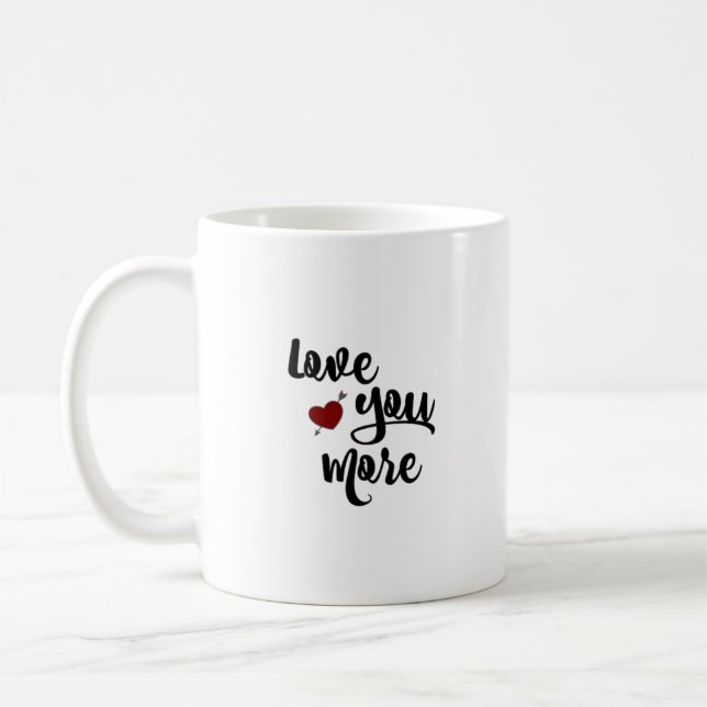 Mug Citation Amour Plus Moderne Esthétique  (Gauche)