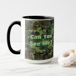 Mug Citation amusante Camouflage vert militaire