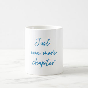 Mug Citation Amusante de Amateur de Livres Bleu Script