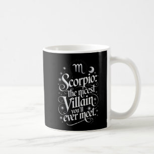 Mug Citation amusante de Scorpio Villain