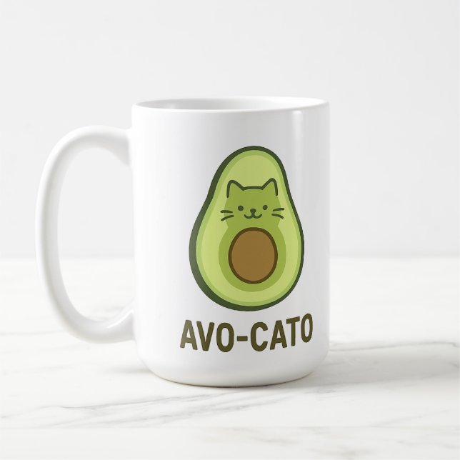 Mug Citation amusante disant Avo Cato Humour Cat Avoca (Gauche)