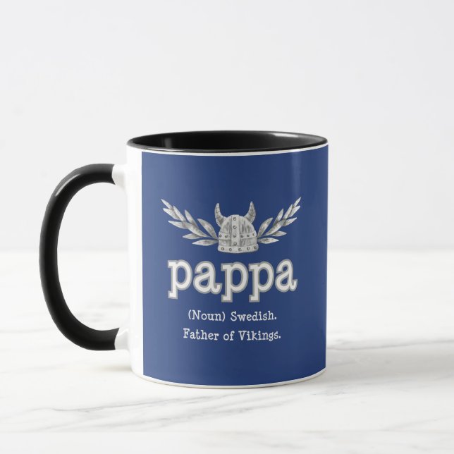 Mug Citation amusante suédoise Pappa (Papa) : Père des (Gauche)