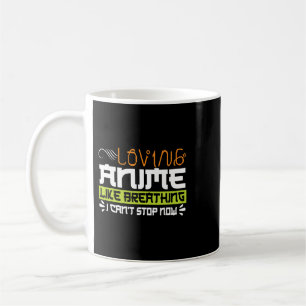 Mug Citation Anime Drôle Aimer Anime Est Comme Respire