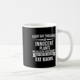 Mug Citation anti-végétarien du barbecue amusant - Bac