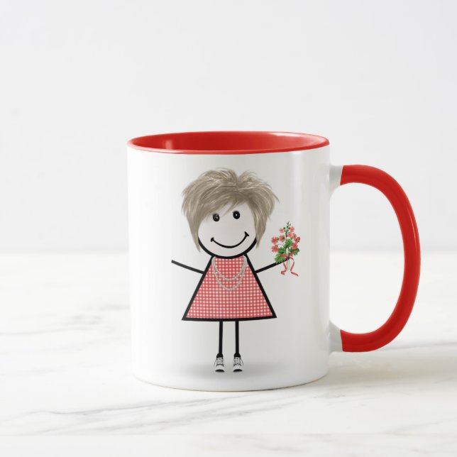 Mug Citation Avec Baguette Figure Girl (Droite)