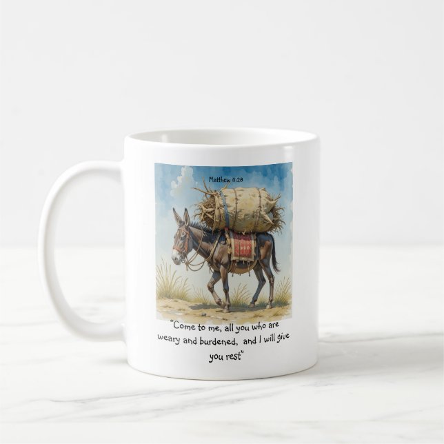 Mug Citation biblique inspirante Matth  (Gauche)