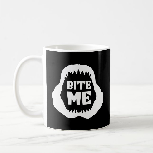Mug Citation Bite me - Requin Jaws (Gauche)