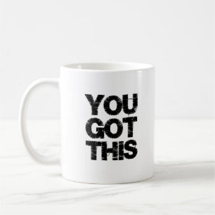 Mug Citation Blanc Noir Motivationnel Vous Avez Obtenu