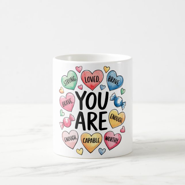Mug Citation chrétienne d'auto-amour inspirationnel (Centre)