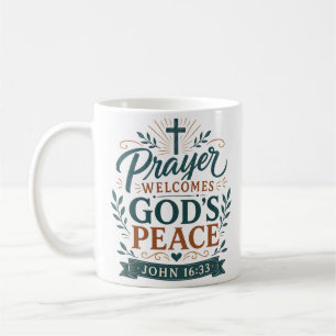 Mug Citation Chrétienne de Prière Bienvenue à la Paix 