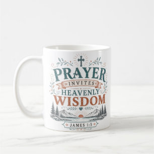 Mug Citation chrétienne de sagesse céleste par la priè